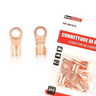 <ul> <li>Set da 8 Pezzi di Capocorda ad Occhiello in Ottone:</li> <li>Assicura