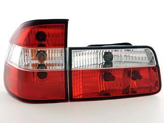 Coppia Fari Fanali Posteriori Tuning serie 5 E39 Touring 95-00 cromati