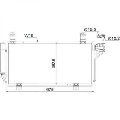Condensatore clima CX5 11/2011 2.0i/22D