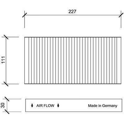 Filtro abitacolo antipolline CIVIC/CR-V/FR-V/Stream