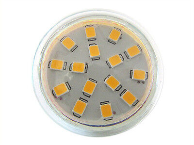 Lampadina LED MR11 3W=30W 12V 24V Bianco Neutro DC 10-30V 15 Smd 2835