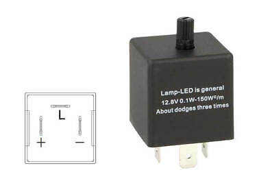 Flasher Led Lampeggiatore Rele Relay Frequenza Regolabile 3 Pin 12V CF13 Per Fr