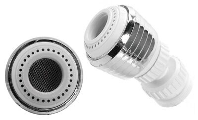 Aeratore Rubinetto Rompigetto Cucina Girevole 360&deg; Colore Bianco Monogetto