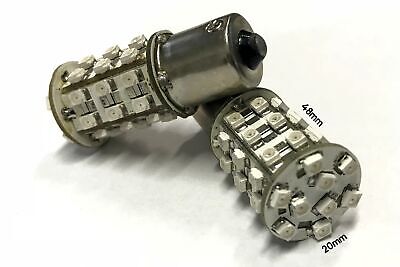 Coppia 2 Lampade Led BA15S 1156 P21W Con 39 Smd 3528 Colore Rosso 2V 2W <p>