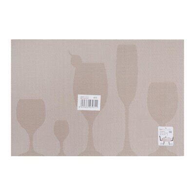 4 Pezzi Tovagliette in PVC+Poliestre Antiscivolo Impermeabilie Resistente al