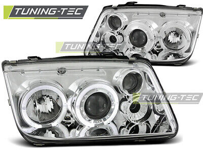 HEADLIGHTS ANGEL EYES CHROME fits BORA 09.98-07.05