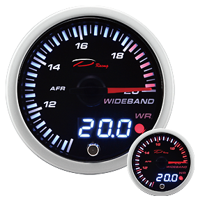 Manometro Strumento 52mm DEPO Wideband AFR Stechiometrico Allarme Picco + SONDA