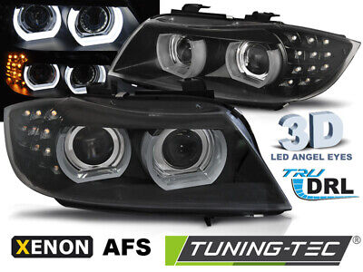 FARI ALLO XENO A LED DRL NERI AFS per E90 / E91 09-11
