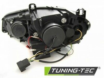 Coppia Fanali FARI ANTERIORI X5 E70 07-10 AE DRL LED NERO solo xenon HID