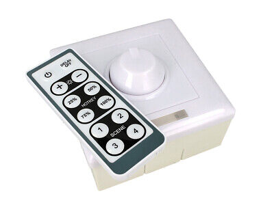 Led Dimmer 0-10V 220V Con Rotella e Telecomando Infrarossi Scatola 86X86