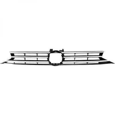 GRIGLIA DEL RADIATORE COMPATIBILE CON VW TOURAN, 15-   NERO/CROMATO
