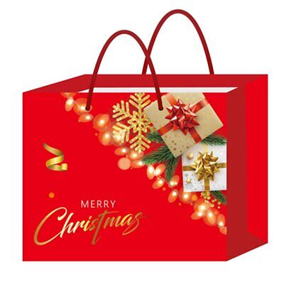 12 Pezzi Sacchetti da Regalo Per Natale Buste Borse Orizontale Merry Christmas
