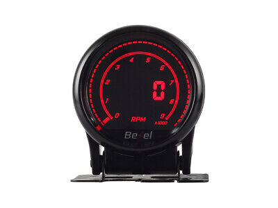 Manometro Digitale LCD Contagiri RPM Gauge 52mm 12V Auto Doppio Ingresso