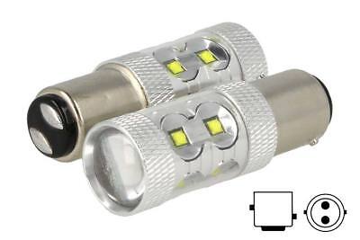 Coppia Lampada Led BAY15D 1157 P21/5W 50W 12V 24V Bianco Luci Posizione Auto