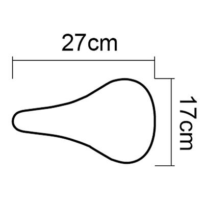 Coprisella 27x17cm per Bici, Coprisedile Morbido e Largo Bicicletta, Cuscinetto