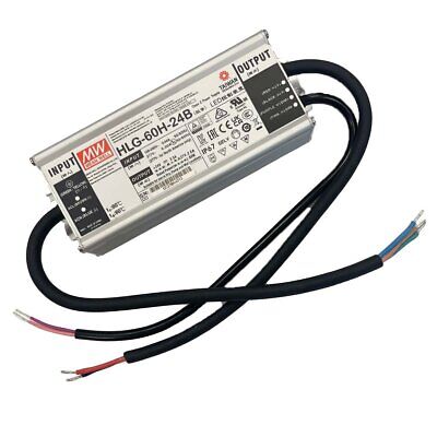 MeanWell HLG-60H-24B Alimentatore Led Driver CV CC IP67 Dimmerabile 60W 24V