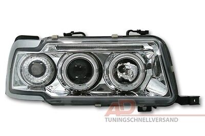 Coppia Angel Eyes Fari fanali Tuning per 80 B4 cromati