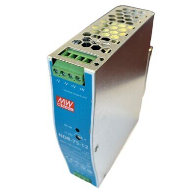 MeanWell NDR-75-12 Trasformatore Rotaia Industriale 12V 75W 6,3A Barra Guida