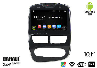 Autoradio Android 8.0 Clio GPS DVD USB SD WI-FI Bluetooth Navigatore
