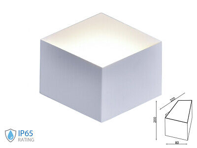 Applique Lampada LED da Muro Squadrata Esagonale 3W 4000K Carcassa Bianca IP20