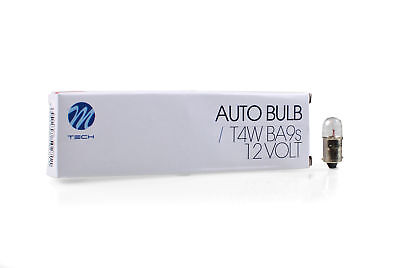 LOTTO 10 Pezzi Lampada Lampadina Luce M-TECH T4W (BA9S) 12V/4V RICAMBIO ALOGENA