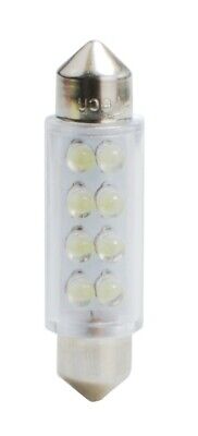 Lampada Led Diodo LED L024 C5W 41mm 8 LED 3mm bianco