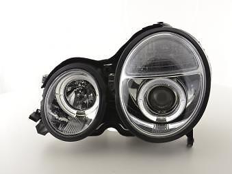 Coppia Fari Fanali Anteriori Tuning classe E W210 97-01 cromato