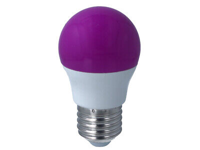 Lampada A Led E27 G45 4W 220V Colore Purple Viola <ul><li>lampada colorato