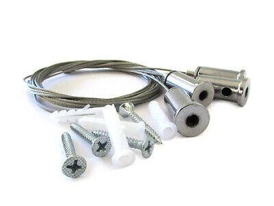 Kit Staffe Fissaggio a Sospensione Per Pannello Led 120x30 60x60 SV6059 SV6012