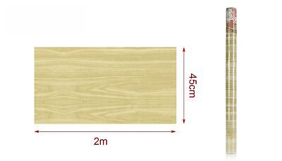 6 Rotoli Carta Adesive Per Mobili 45X200cm Legno Cenere da Parati Autoadesive