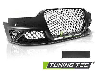 FRONT BUMPER SPORT BLACK PDC fits AUDI A4 B8 12-15