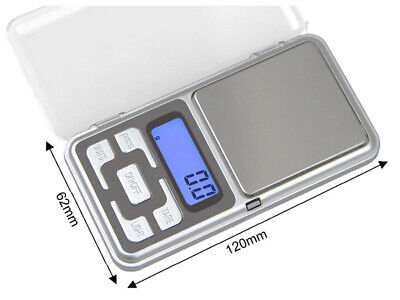 Bilancia Digitale Di Precisione 0,1g Max 500g Tascabile Display Led
