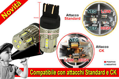 Lampada Led 7743 T20 12V 45W Bianco No Polarita Super Luminoso Compatibile Con