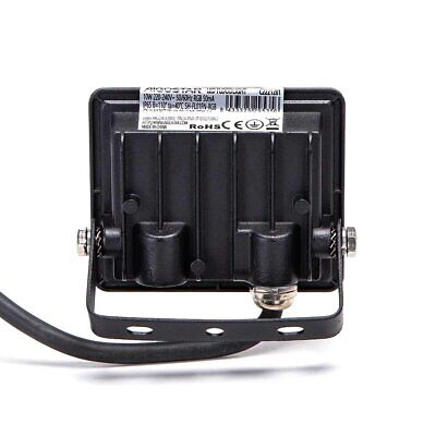 Faro Led RGB Floodlight 10W Con Telecomando IP65 Slim Carcassa Nera