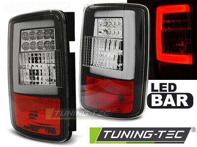 LED BAR TAIL LIGHTS BLACK fits CADDY 03-03.14