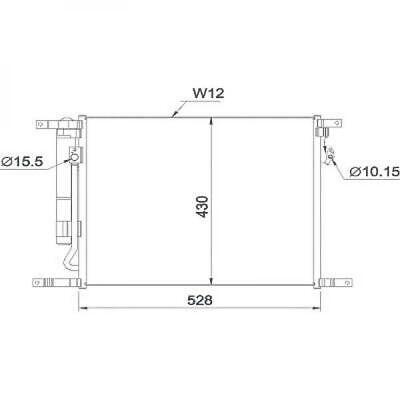 Condensatore clima AVEO 02/2007