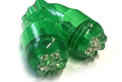 Coppia 2 Lampade Led T10 T15 Con 6 F3 Colore Verde Green 12V 0,2W <p>