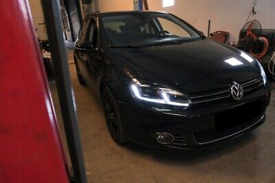Coppia Fari Fanali Tuning Golf 6 VI 2008>2013 ottica 7.5 Look freccia dinamica