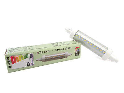 Lampada Led R7S 10W 360 Gradi RX7S Super Slim Lineare 118mm Freddo 6000K 1200