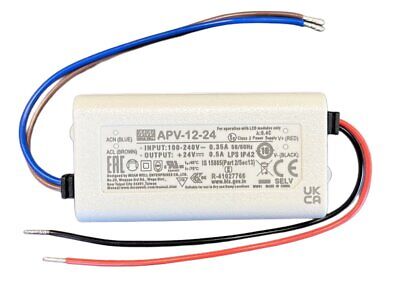 MeanWell APV-12-24 Alimentatore 12W 24V 0,5A IP30 Input 220V e 110V