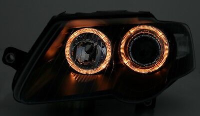 Angel Eyes Faro Fanale per Passat 3C nero