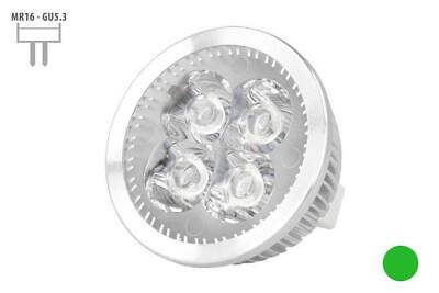 Faretto Lampada LED Dicroica MR16 GU5.3 DC12V 4W 4X1W Colore Verde Green <p
