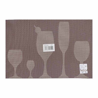 4 Pezzi Tovagliette in PVC+Poliestre Antiscivolo Impermeabilie Resistente al
