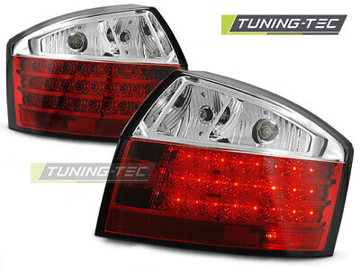 LED TAIL LIGHTS RED WHITE fits A4 10.00-10.04
