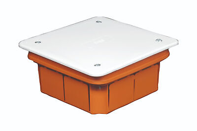 Cassetta Di Derivazione Da Incasso Muro IP40 Con Coperchio e Viti 92X92X45mm