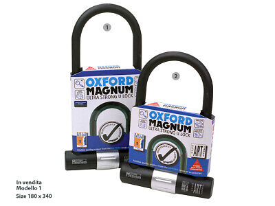 Lucchetto ad Arco Oxford Magnum Form U 180X340 Corpo in Acciaio Rinforzato