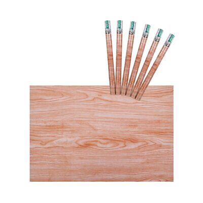6 Rotoli Carta Adesive Per Mobili 45X200cm Legno da Parati Autoadesive