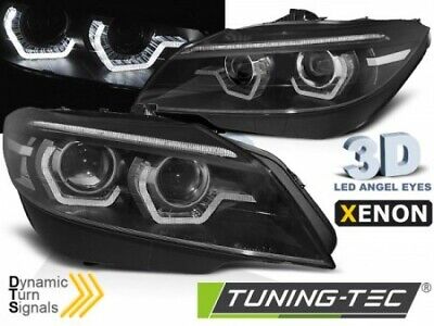 Coppia fari fanali Tuning Z4 E89 09>13 HID xeno D1s DRL NERI LED FRECCIA DINAMIC