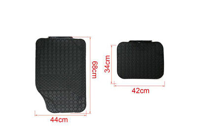 Kit Tappetini Auto In Gomma Universale Anteriori 68X44cm Posteriori 42X34cm
