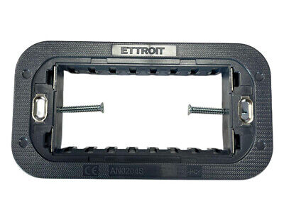 ETTROIT Supporto Slim Sottile 4P Serie Moon 4 Posti Per Scatole 504 Compatibile